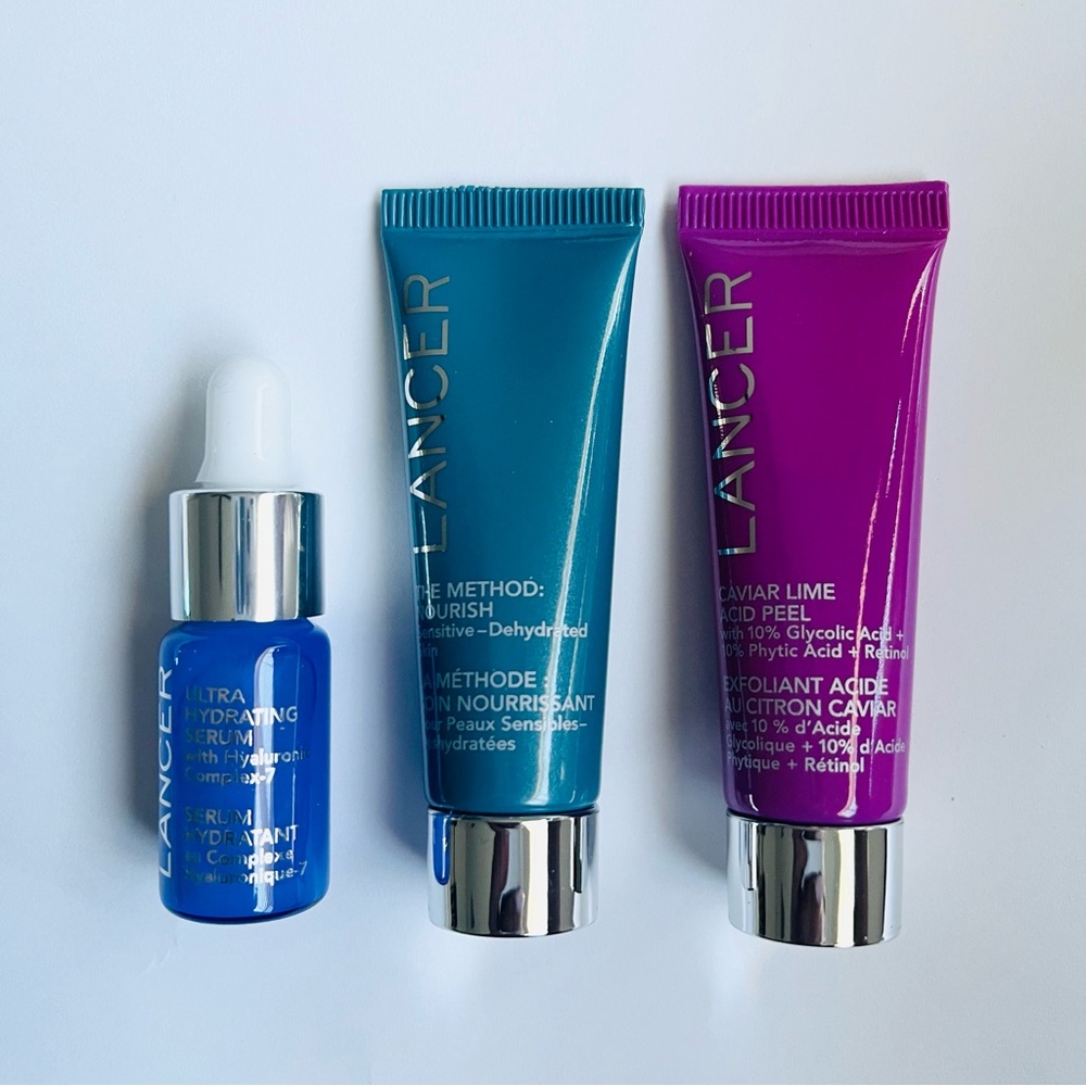 Lancer Skincare Sample Bundle 3 pcs New